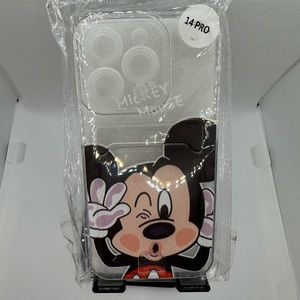 iPhone 14pro Mickey Mouse Case with Card Insert
